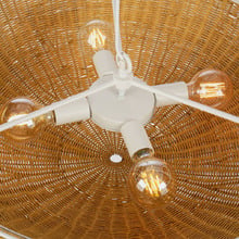 Castine Rattan 4 Light Pendant